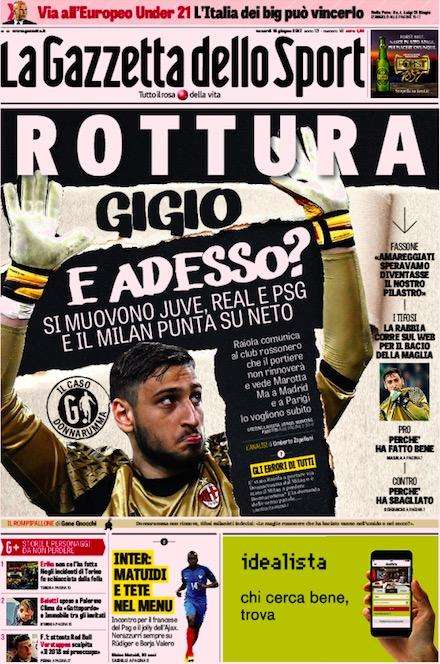 齐沃：最重要的是今天的意大利杯，然后再考虑之后的比赛（齐沃：先专注今日意大利杯，后续比赛再说）